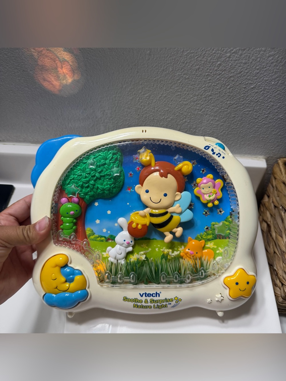 Vintage VTech Soothe & Surprise Nature Light musical crib soother and projector